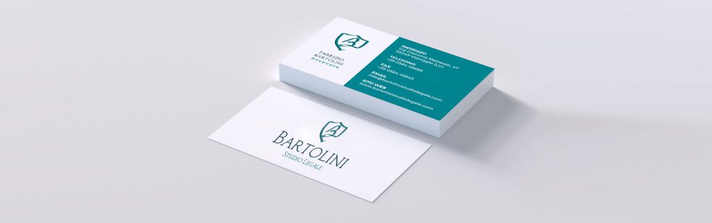 Studio legale Bartolini - Logo su biglietti da visita